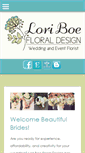 Mobile Screenshot of loriboefloraldesign.com